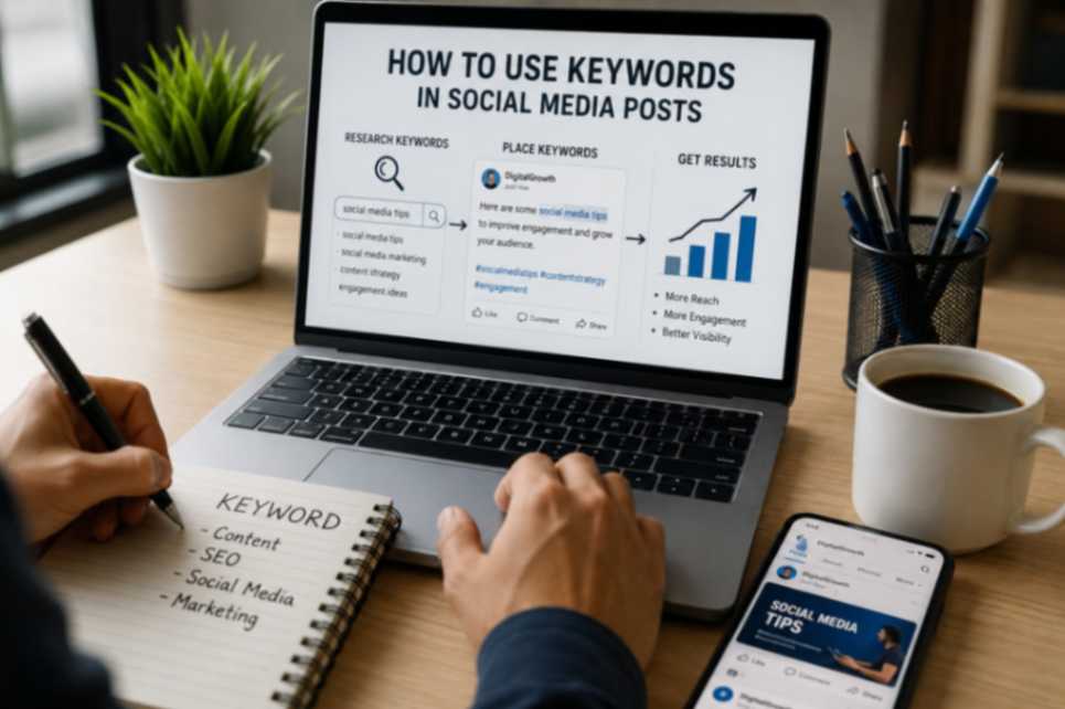 How to use keywords in Social media posts